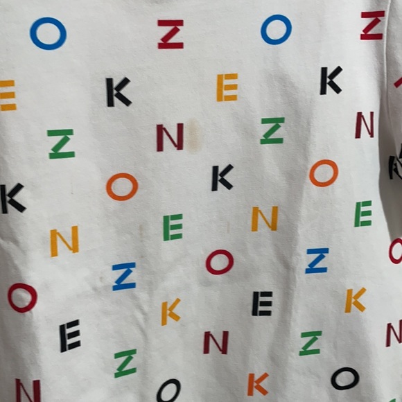 Authentic Kenzo tee for boys,some stains on front .selling as is - Picture 2 of 3